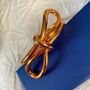 Balenciaga rose gold knot cuff